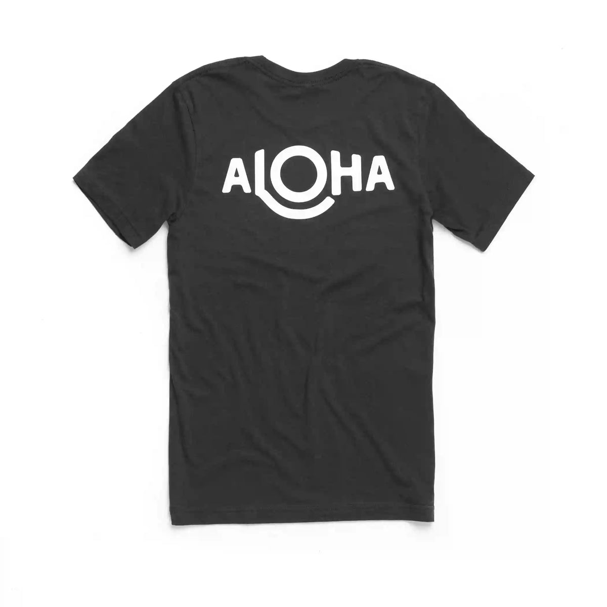 ALOHA Logo Tee in Vintage Black