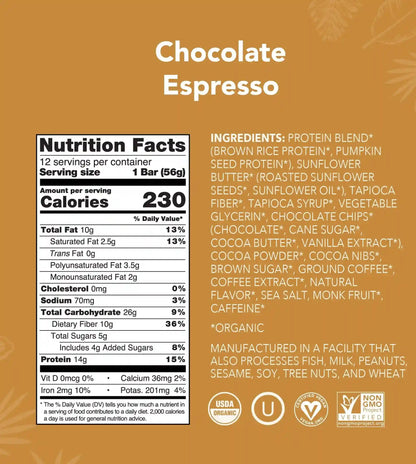 Chocolate Espresso - Protein Bars