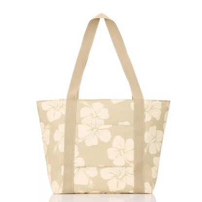 Hana Hou Keep It Light Zipper Tote in Creme on Dune