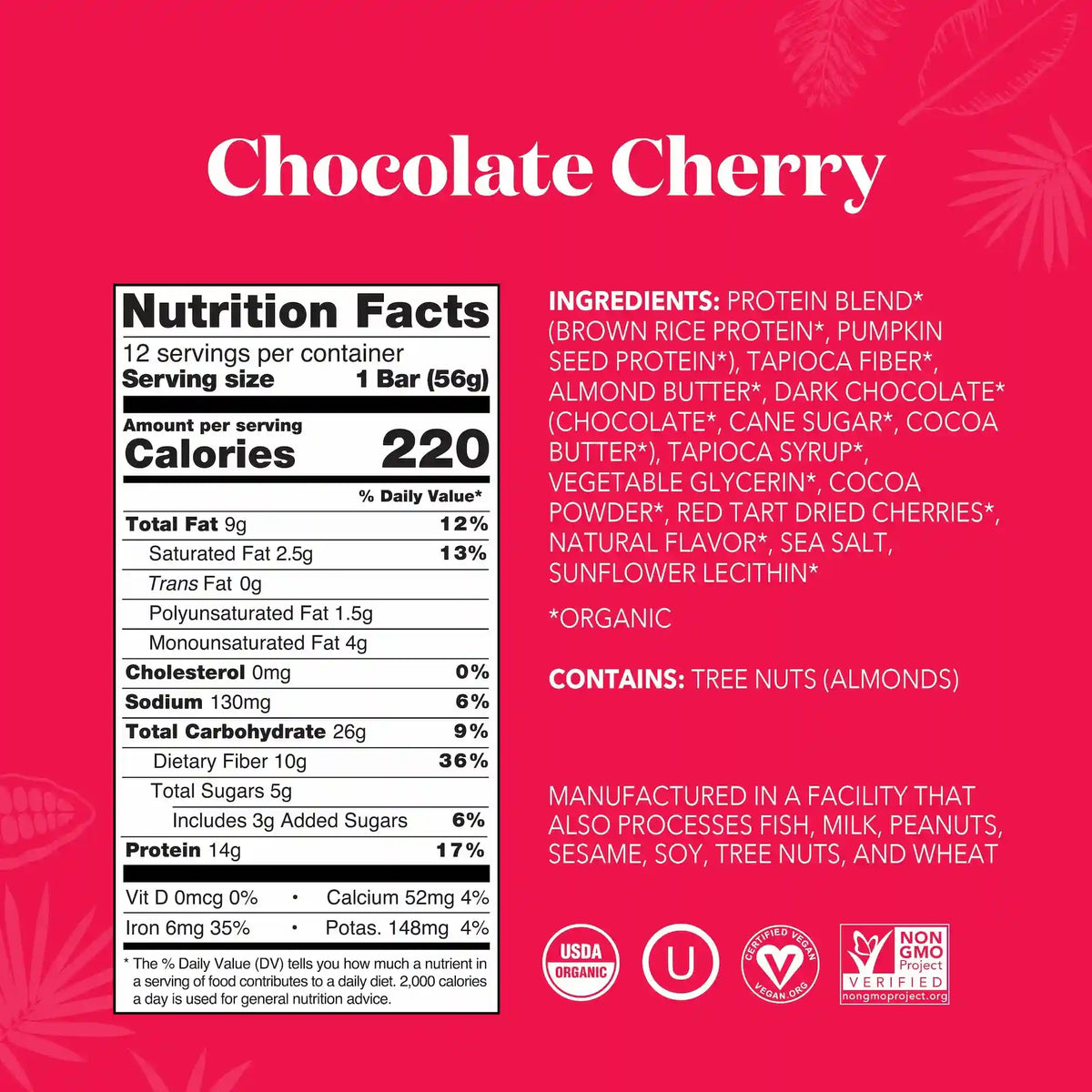 Chocolate Cherry - Protein Bars