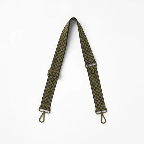 Petite Check Strap in Olive