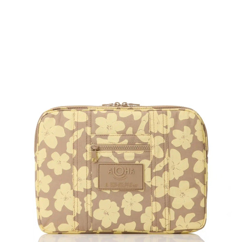 Puakenikeni Buds 13 Inch Keep It Light Laptop Case in Affogato