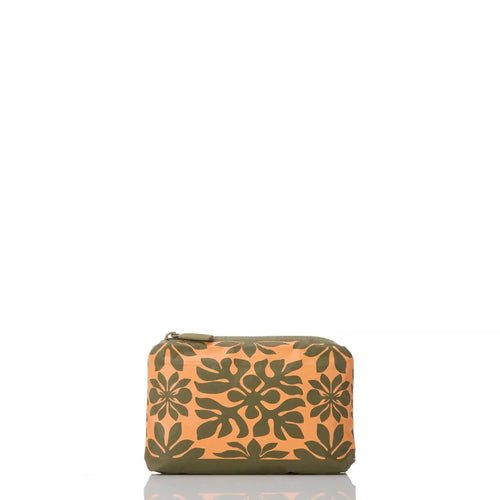 Kaʻulu Mini Pouch in Papaya on Olive